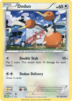 Doduo 013/034 card from Pokémon TCG Classic - Venusaur