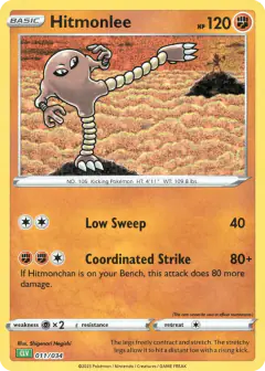 Hitmonlee 011/034 card from Pokémon TCG Classic - Venusaur