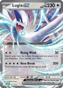 Lugia ex 017/034 card from Pokémon TCG Classic - Venusaur