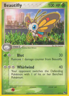 Beautifly 6/17 Uncommon card from POP Series 1