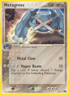 Metagross 2/17 Rare card from POP Series 1