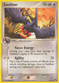 Swellow 15/17 Common card from POP Series 1