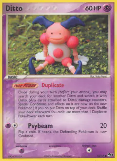 Ditto 12/17 Common card from POP Series 3