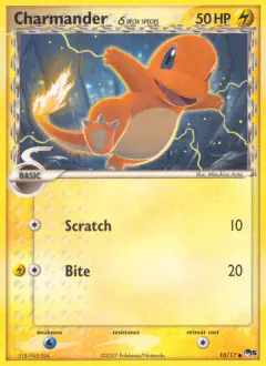 Charmander δ 10/17 Common card from POP Series 5