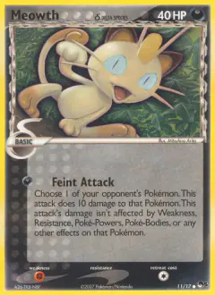 Meowth δ 11/17 Common card from POP Series 5