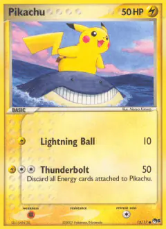 Pikachu 12/17 Common card from POP Series 5