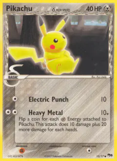 Pikachu δ 13/17 Common card from POP Series 5