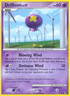 Drifloon 6/17 Uncommon card from POP Series 6