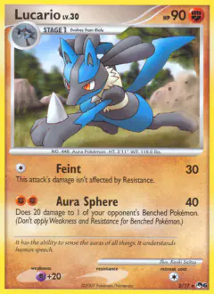 Lucario 2/17 Rare card from POP Series 6