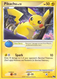 Pikachu 9/17 Uncommon card from POP Series 6
