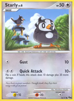 Starly 16/17 Common card from POP Series 6