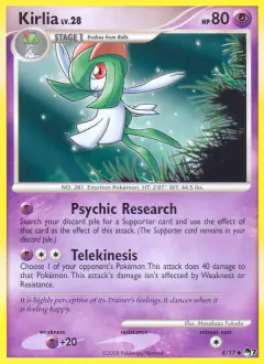 Kirlia 8/17 Uncommon card from POP Series 7