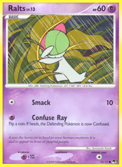 Ralts 15/17 Common card from POP Series 7