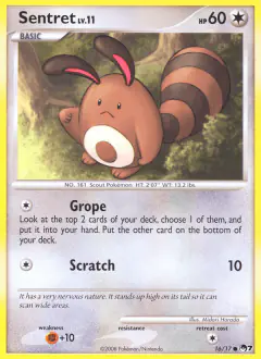 Sentret 16/17 Common card from POP Series 7