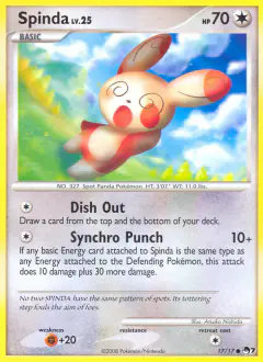 Spinda 17/17 Common card from POP Series 7