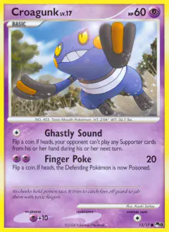 Croagunk 13/17 Common card from POP Series 8