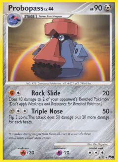 Probopass 4/17 Rare card from POP Series 8