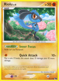 Riolu 16/17 Common card from POP Series 8