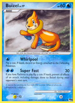 Buizel 6/17 Uncommon card from POP Series 9