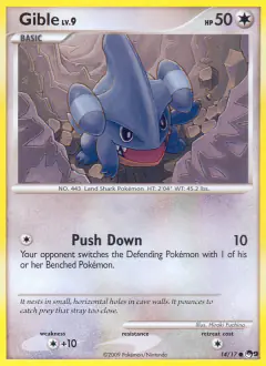 Gible 14/17 Common card from POP Series 9