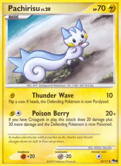Pachirisu 10/17 Uncommon card from POP Series 9