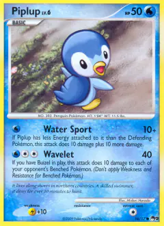 Piplup 16/17 Common card from POP Series 9