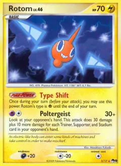 Rotom 5/17 Rare card from POP Series 9