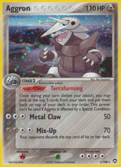 Aggron 1/108 Rare Holo card from Power Keepers