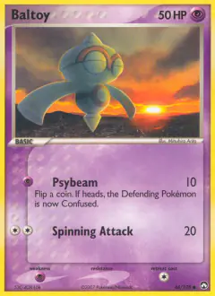 Baltoy 44/108 Common card from Power Keepers