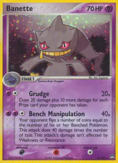 Banette 4/108 Rare Holo card from Power Keepers