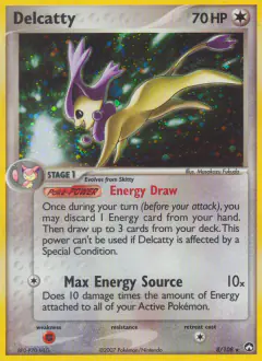 Delcatty 8/108 Rare Holo card from Power Keepers