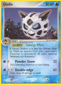 Glalie 30/108 Uncommon card from Power Keepers