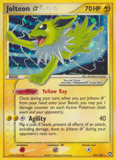 Jolteon ★ 101/108 Rare Holo Star card from Power Keepers
