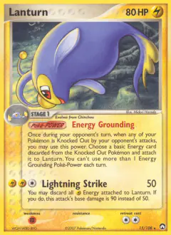 Lanturn 15/108 Rare card from Power Keepers