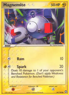 Magnemite 54/108 Common card from Power Keepers