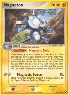 Magneton 16/108 Rare card from Power Keepers