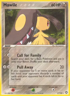 Mawile 17/108 Rare card from Power Keepers