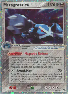 Metagross ex 95/108 Rare Holo EX card from Power Keepers