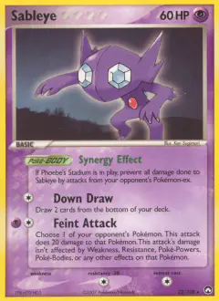 Sableye 22/108 Rare card from Power Keepers