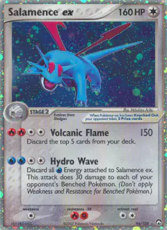 Salamence ex 96/108 Rare Holo EX card from Power Keepers
