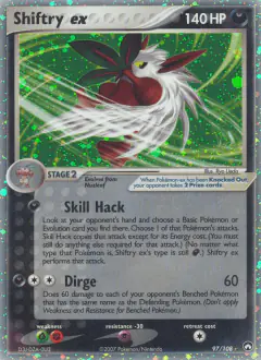 Shiftry ex 97/108 Rare Holo EX card from Power Keepers