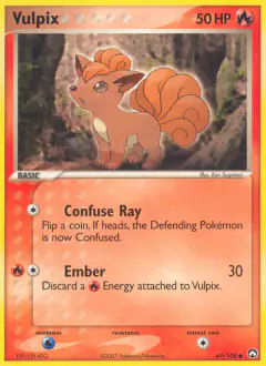 Vulpix 69/108 Common card from Power Keepers