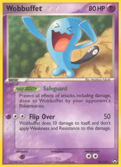 Wobbuffet 24/108 Rare card from Power Keepers