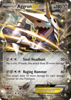 Aggron-EX 93/160 Rare Holo EX card from Primal Clash