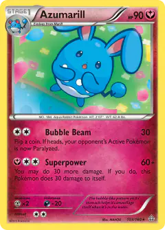Azumarill 103/160 Rare card from Primal Clash