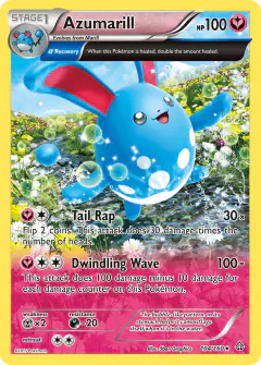 Azumarill 104/160 Rare Holo card from Primal Clash