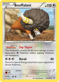 Bouffalant 119/160 Uncommon card from Primal Clash