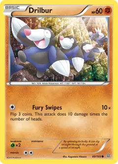 Drilbur 89/160 Common card from Primal Clash