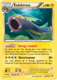 Eelektross 65/160 Rare Holo card from Primal Clash