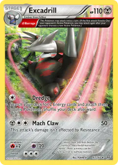 Excadrill 97/160 Rare Holo card from Primal Clash